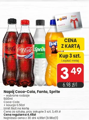 Napój Coca-Cola Zero Sugar promocja w Market Point