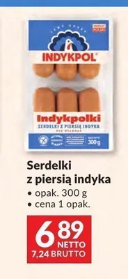 Serdelki z piersią indyka Indykpolki Indykpol promocja w Makro