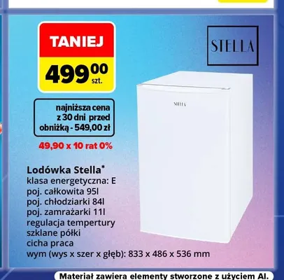 Lodówka Stella promocja w Carrefour