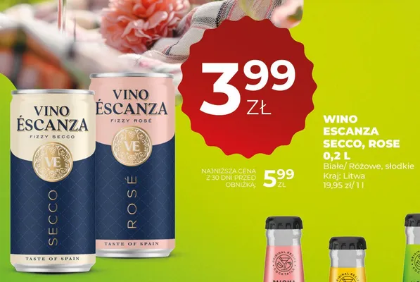Wino ESCANZA promocja w Duży Ben