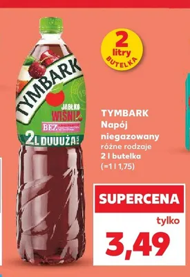 Napój niegazowany Tymbark Jabłko Wiśnia promocja w Kaufland
