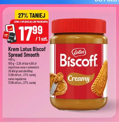 Krem Lotus Biscoff Spread Smooth promocja w POLOmarket