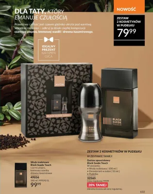 Zestaw upominkowy Avon Black Suede Touch promocja w AVON