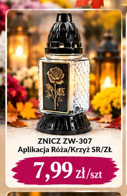 Znicz ZW-307 aplikacja róża SR/ZŁ promocja w emma MARKET