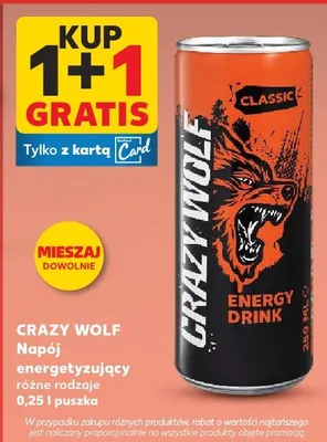 Napój energetyzujący różne rodzaje promocja w Kaufland