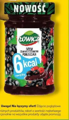 Dżem owocowy czarna porzeczka 6 kcal promocja w Kaufland