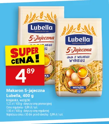Makaron 5-jajeczna krajanka Lubella promocja w Twój Market