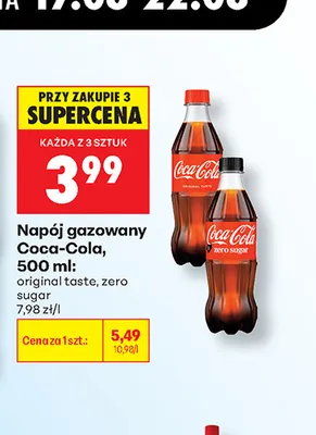 Napój gazowany Coca-Cola Original Taste promocja w Biedronka