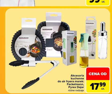 Akcesoria kuchenne do air fryera Fackelmann, Pyrex Dajar promocja w Carrefour Market