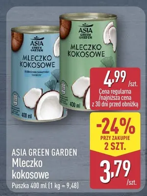 Mleczko kokosowe promocja w Aldi
