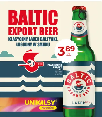 Piwo Bosman Baltic Export promocja w Duży Ben
