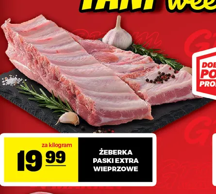 Żeberka paski extra wieprzowe promocja w Gram Market