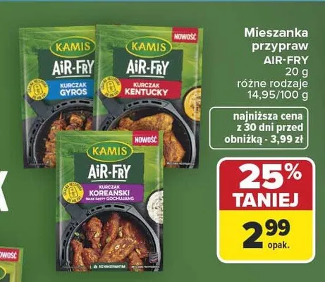 Mieszanka przypraw Kamis Air-Fry Kurczak Gyros promocja w Carrefour