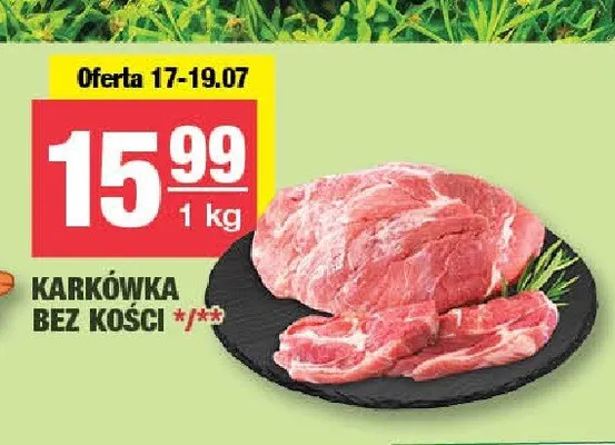 Karkówka bez kości promocja w SPAR