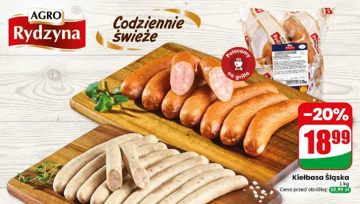 Kiełbasa śląska Morliny promocja w Dino