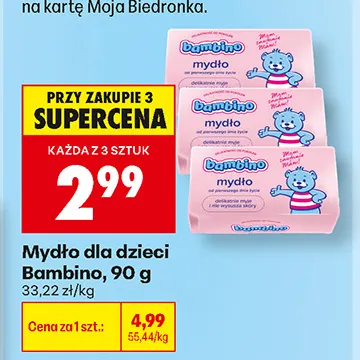 Mydło dla dzieci Bambino promocja w Biedronka
