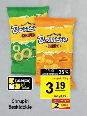 Chrupki Beskidzkie o smaku zielona cebulka promocja w Gram Market