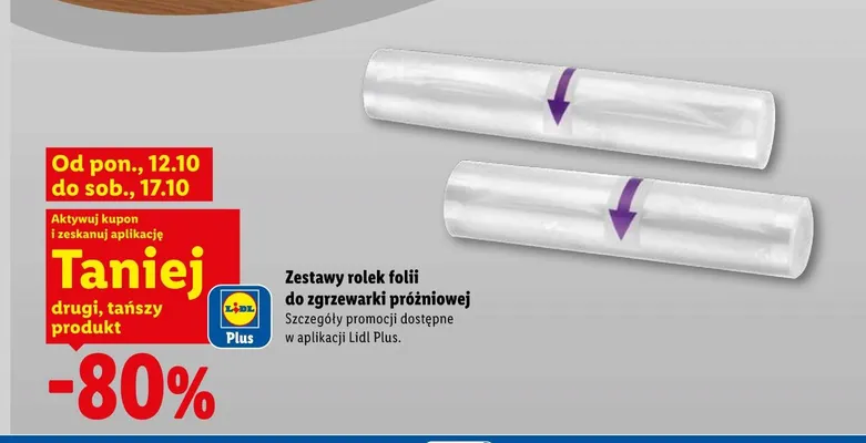 Zestawy rolek folii do zgrzewarki próżniowej Silvercrest promocja w Lidl