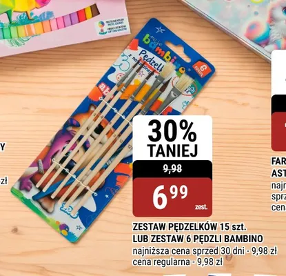Zestaw pędzelków 15 szt. promocja w bi1