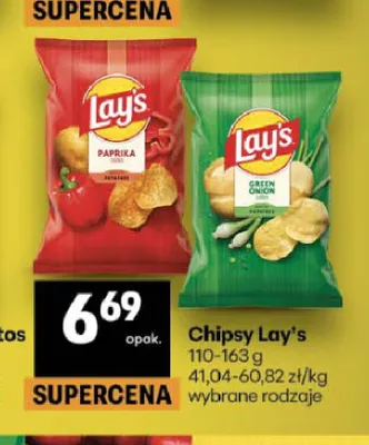 Chipsy Lay's papryka promocja w Delikatesy Centrum