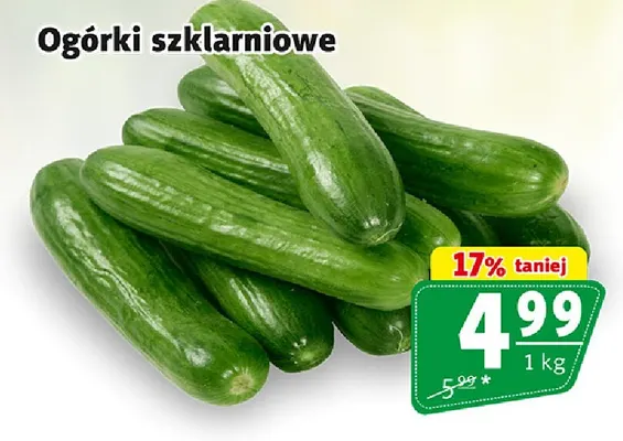 Ogórki szklarniowe promocja w Prim Market