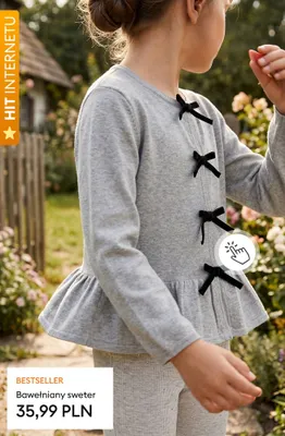 Sweter bawełniany promocja w Sinsay