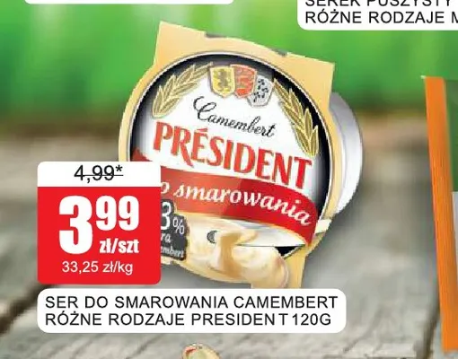 Ser do smarowania Camembert Président promocja w Bingo
