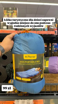 Dziecięce łóżko turystyczne Plener promocja w Biedronka