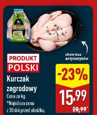 Kurczak zagrodowy chów bez antybiotyków promocja w Aldi