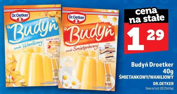 Budyń Dr.Oetker waniliowy promocja w TOPAZ