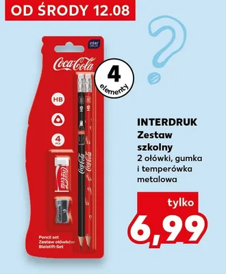 Zestaw szkolny Interdruk Coca-Cola promocja w Kaufland