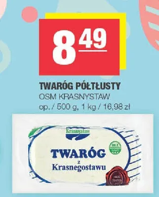 Twaróg tłusty Osm koło promocja w SPAR