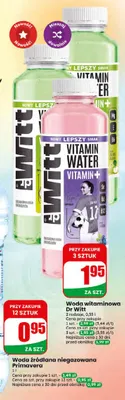 Woda witaminowa Dr Witt zielone jabłko promocja w Dino