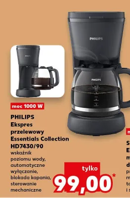 Ekspres przelewowy Essentials Collection HD7430/90 promocja w Kaufland