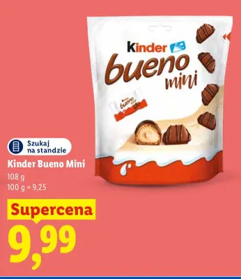 Wafle Kinder Bueno Mini promocja w Lidl