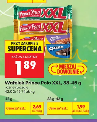 Wafelek Prince Polo XXL promocja w Biedronka