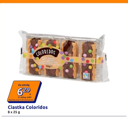 Ciastka Coloridos promocja w Action