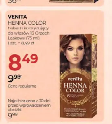 Balsam koloryzujący do włosów Venita Henna Color 13 Orzech Laskowy promocja w Drogerie Jawa