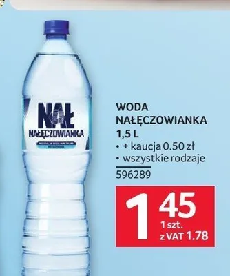 Woda mineralna Nałęczowianka promocja w Selgros