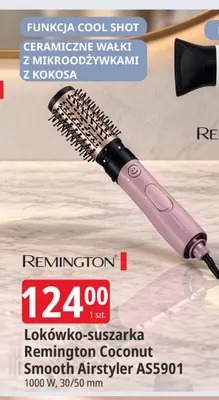 Lokówko-suszarka Remington Coconut Smooth Airstyler AS5901 promocja w Leclerc
