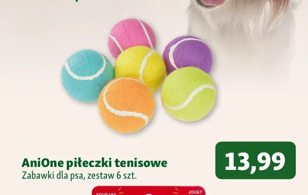 Zabawka dla psa piłeczki tenisowe AniOne promocja w MAXI ZOO