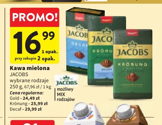 Kawa mielona Jacobs promocja w Intermarche