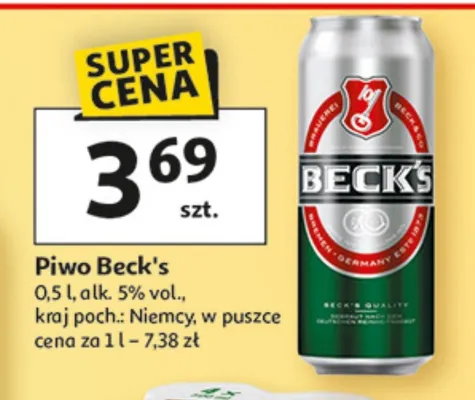 Piwo Beck's promocja w Auchan