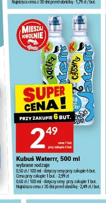 Napój Kubuś Waterrr Jabłko promocja w Twój Market