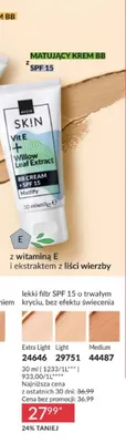 Matujący krem BB z SPF 15 Avon Skin promocja w AVON