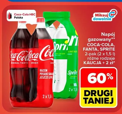 Napój gazowany Fanta 2-pak promocja w Carrefour Market