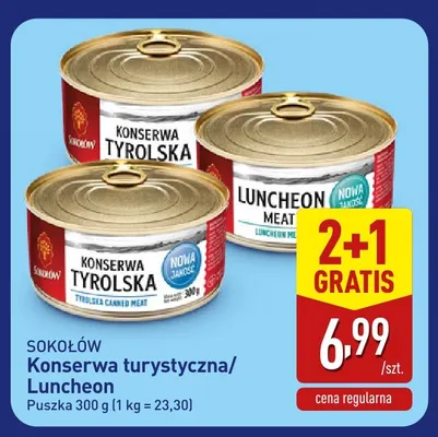 Konserwa tyrolska Sokołów promocja w Aldi