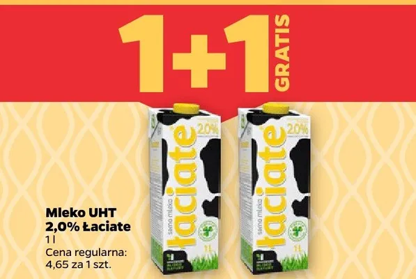 Mleko UHT 2,0% Łaciate promocja w Netto