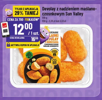 Devolay z nadzieniem maślano-czosnkowym Sun Valley promocja w POLOmarket