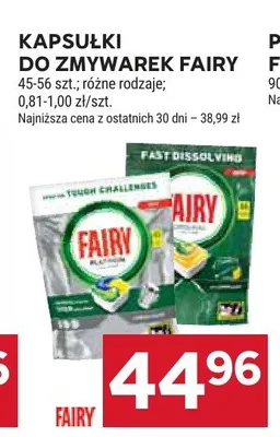 Kapsułki do zmywarek Fairy promocja w Stokrotka